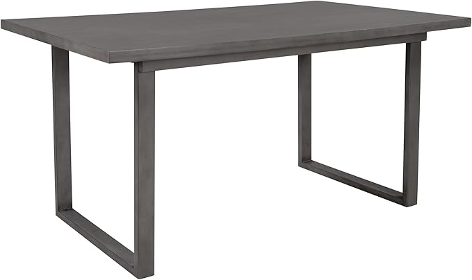 Harper & Bright Designs 6 Piece Kitchen Dining Table Set Wooden Rectangular Dining Table Set for 6, Solid Wood Dining Room Set with Rectangular Table & 4 Chairs with Bench(Gray) ST000055AAE-MZJ