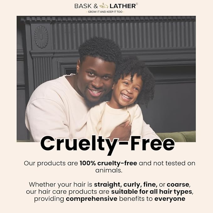 Bask & Lather スカルプスティミュレーター ヘアーグロースオイル、コールドプレス ミントとローズマリーブレンド、グレープシード配合、育毛用、オーガニック、天然、洗い流さないタイプ、全髪質対応、2液量オンス