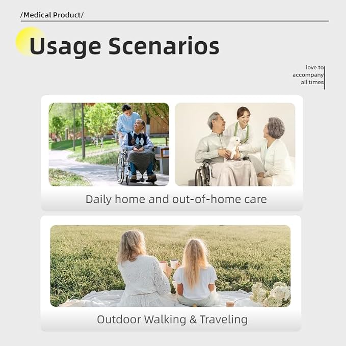 Lightweight Foldable Wheelchair for Adults - Aluminum Frame with Square Tube Design, 18" Seat & 22" PU Wheels, Front/Rear Locking Brakes, Nanometer Grey