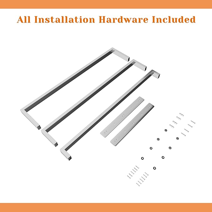 SEIDO 16 Inch 3-Tier Towel Rack, Heavy Duty Square Ladder Design Towel Bar Wall Mounted, Polished Chrome 305 Stainless Steel Rustproof Towel Holder for Bathroom, Kitchen, Laundry