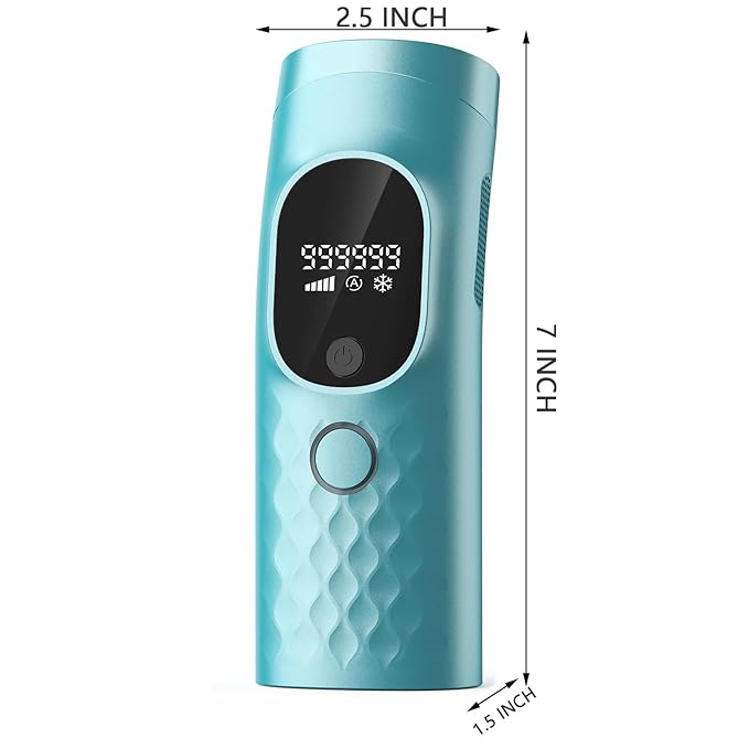 Laser Hair Removal for Women and Men - Permanent Painless Ice Cooling IPL Device Remover Machine with Shaver, Goggles, 999,999 Flashes for Body and Face, Corded