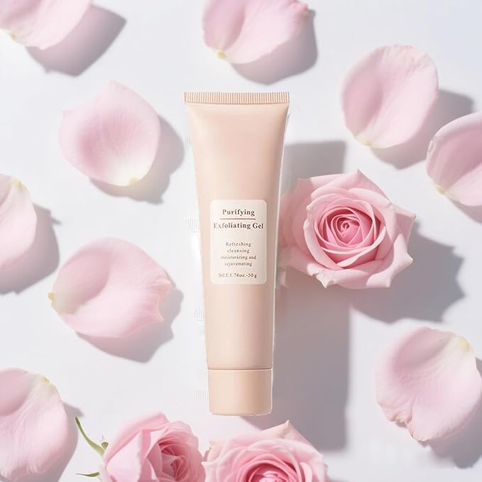 Purifying Exfoliating Gel Gentle Exfoliating Gel for Face Facial - Exfoliatings Gels Scrub Gentle Exfoliatings Facial Cleanser for All Skin Types (2 PCS)