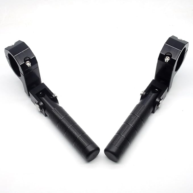 MZS Motorcycle Foot Pegs, Passenger Footrest Rear Folding Footrest Rest Accessories CNC Black Compatible with CT125 Trail 125 Hunter Cub 2021-2024