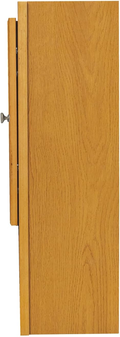 Economy Golden Oak Raised Panel Bathroom Wall Cabinet