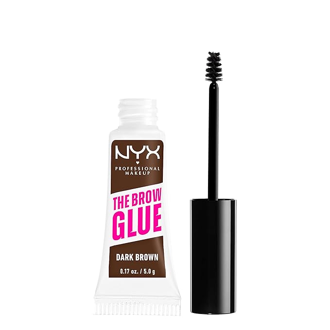 NYX PROFESSIONAL MAKEUP ザ ブロウ グルー エクストリームホールド ティンテッドアイブロウジェル - ダークブラウン