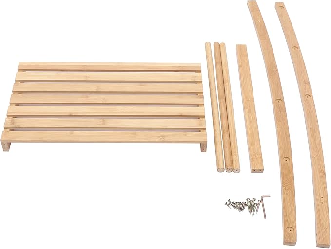 Vintage 33.27”H 3 Layer Bamboo Bathroom Towel Ladder Rack Holder, Freestanding Towel Hanging and Dry Rack Holder, Bath Towel Storage Organizer Shelf for Home Hotel Bathroom