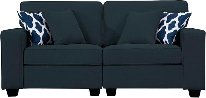 Legend Vansen Oversized Modular Sectional Sofa,U/L‑Shaped Reversible Couch with Ottoman,Deep Seat Plush Polyester Sofa for Living Room,5‑Seater,Charcoal