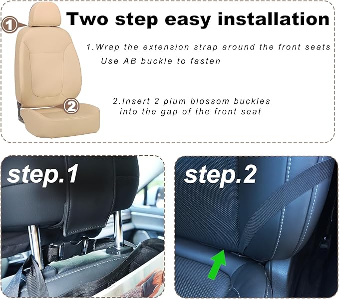 XDV Car Seat Organizers,Multi-functional Back Seat Protectors, Storage Pouches, Child kicking prevention and Tray Holders Kick Mats Back (for Cars, Kids,and Rear Seats) (Black, 1 Pack with Food Tray)