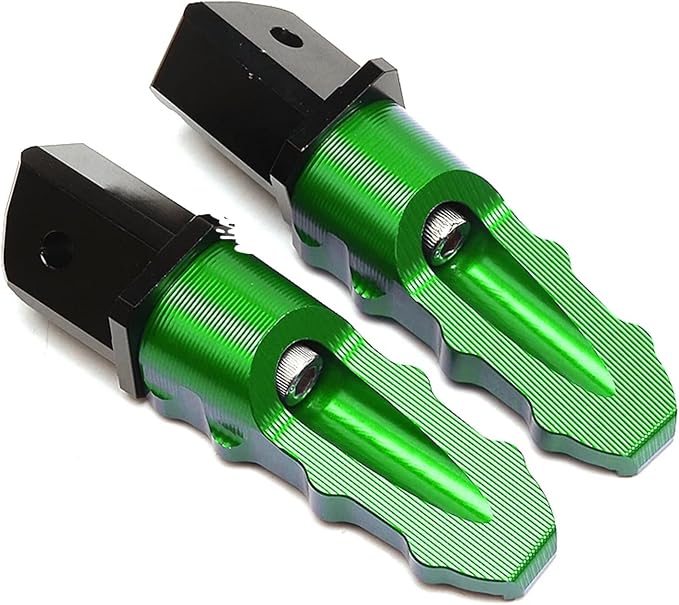 Compatible With 2025 Ninja 500 SE Ninja 650 400 1100SX 1000 SX 2017-2025 2026 ZX4RR ZX4R ZX6R ZX10R ZH2 CNC Motorcycle Passenger Footrests Folding Rear Foot Rest Pedal Foot Pegs (Black)