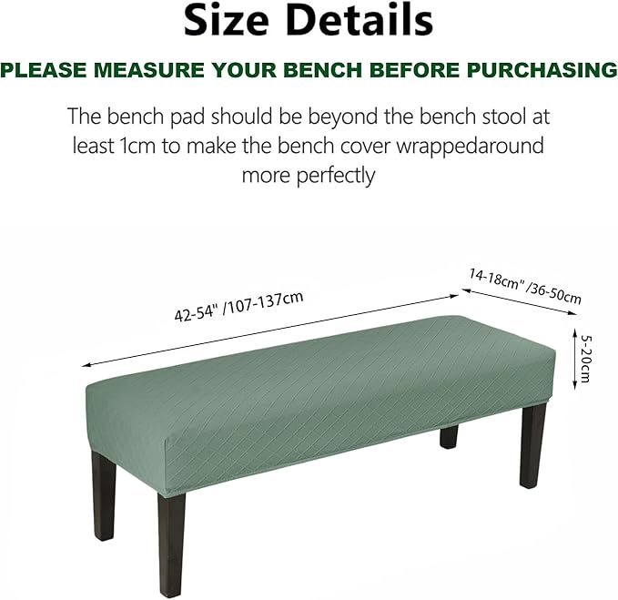 CRFATOP Waterproof 4pcs Dining Chairs Seat Covers with Soft Bench Chair Cover Stretch Kitchen Chair Slipcover Washable Seat Cushion Slipcover Protector for Hotel Ceremony Banquet Wedding,Green