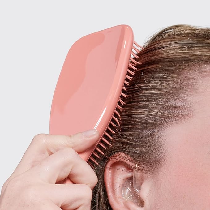 Tangle Teezer ファイン アルティメットディタングラーブラシ、細い髪用ドライ&ウェットヘアブラシ、絡まりをほどき切れ毛を軽減、Amazon限定 スイートシナモン