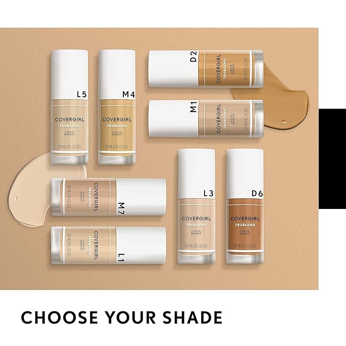 Covergirl Trublend Liquid Foundation, M3 Golden Beige, 1 Fl Oz (Packaging May Vary)