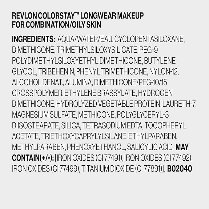 Revlon Liquid Foundation, ColorStay Face Makeup for Combination & Oily Skin, SPF 15, Medium-Full Coverage with Matte Finish, 110 Ivory, 1 Fl Oz