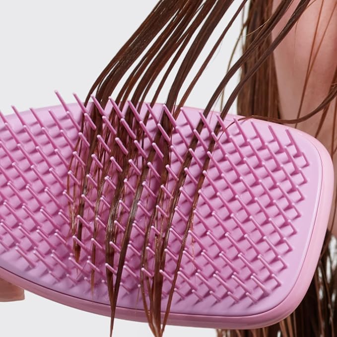 Tangle Teezer ザ・アルティメットディタングラー ブラシ ウェット&ドライヘア用、絡まりを解消し、髪の切れ毛を軽減 ストレート〜ウェーブヘア用、Amazon限定 ローズバッド