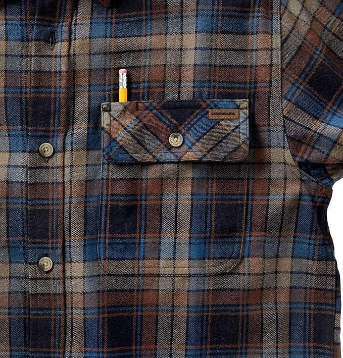 Legendary Whitetails Mens Long Sleeve Button Down 100% Cotton Flannel Shirt