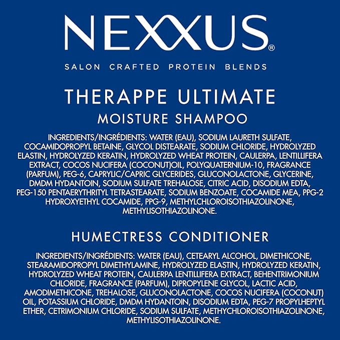 Nexxus シャンプー&コンディショナー Therapée & Humectress 2本セット 乾燥ヘア用 プロテインフュージョンブレンド配合 24時間保湿 13.5 oz