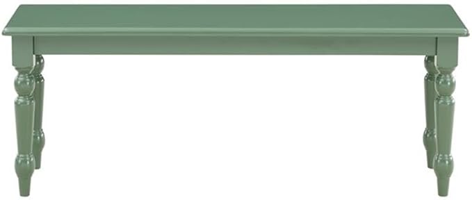 Boraam Windsor Backless Dining Bench - Equistian Green