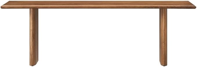 Modway EEI-6344-WAL Amistad 58" Wood Bench, Walnut