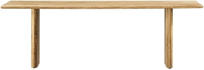 Modway EEI-6344-OAK Amistad 58" Wood Bench, Oak