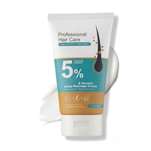 Kormesic 5%ミノキシジル 発毛頭皮マッサージクリーム、プロフェッショナルヘアケアミノキシジル、男女兼用ローズマリービオチン配合育毛トリートメント、速攻発毛＆毛根強化 (1個)