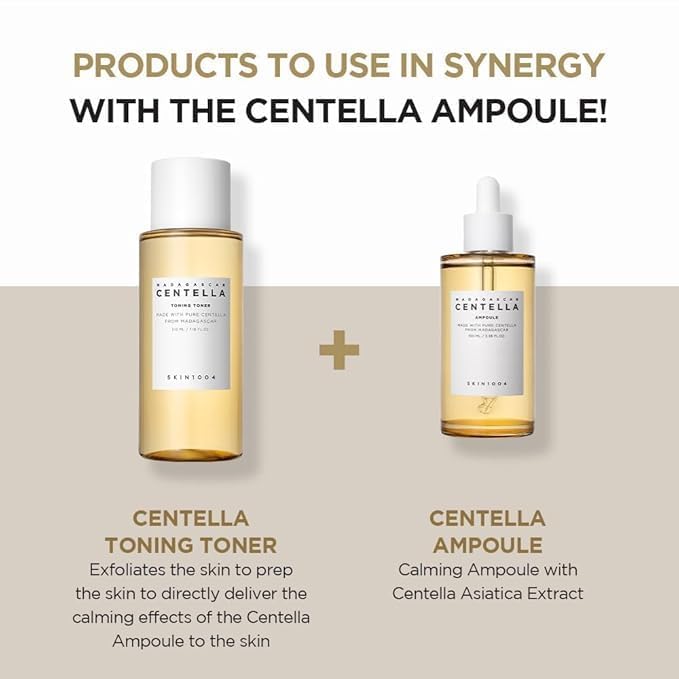 SKIN1004 Madagascar Centella Ampoule 1.01 fl.oz, 30ml, Korean Face Serum with Centella Asiatica for Hydrating and Moisturizing Care, Soothing Facial Serum for Skin Balance and Glow, Korean Skin Care