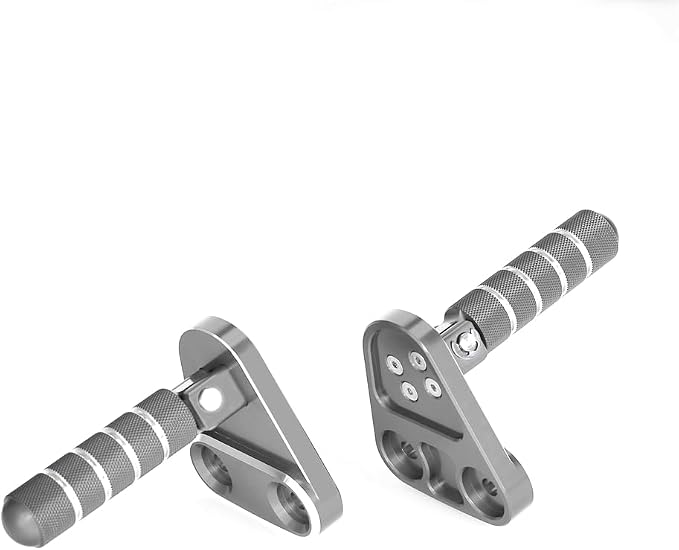 SUPER CUB C125 CNC Rear Folding Step Passenger Footrest Pedal Pegs Compatible with Super Cub 125 JA48 JA58 2018-2024 (Titanium)
