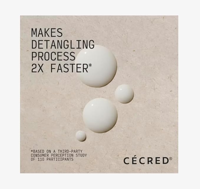 CECRED デタングリング スプレー、絡まりを簡単に解消、フリッツコントロール、枝毛防止、柔らかな手触り＆輝き、軽やかな潤い、全髪質対応 - 容量：250ml