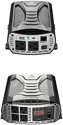 Cobra PURE SINE 400W Power Inverter and PRO 2500W Professional Grade Power Inverter Bundle