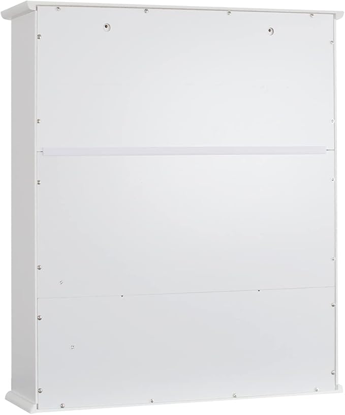 TaoHFE White Bathroom Wall Cabinet with 2 Door Adjustable Shelves,Over The Toilet Storage White Wall Mounted Medicine Cabinets for Bathroom Laundry Room Kitchen
