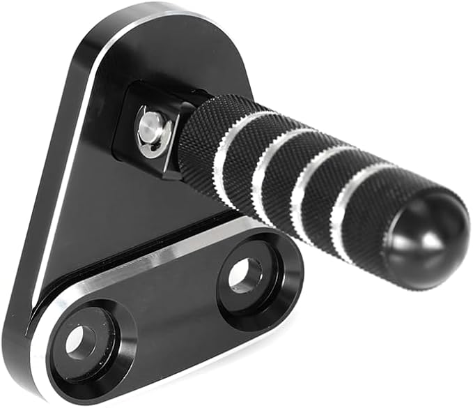 SUPER CUB C125 CNC Rear Folding Step Passenger Footrest Pedal Pegs Compatible with Super Cub 125 JA48 JA58 2018-2024 (Black)