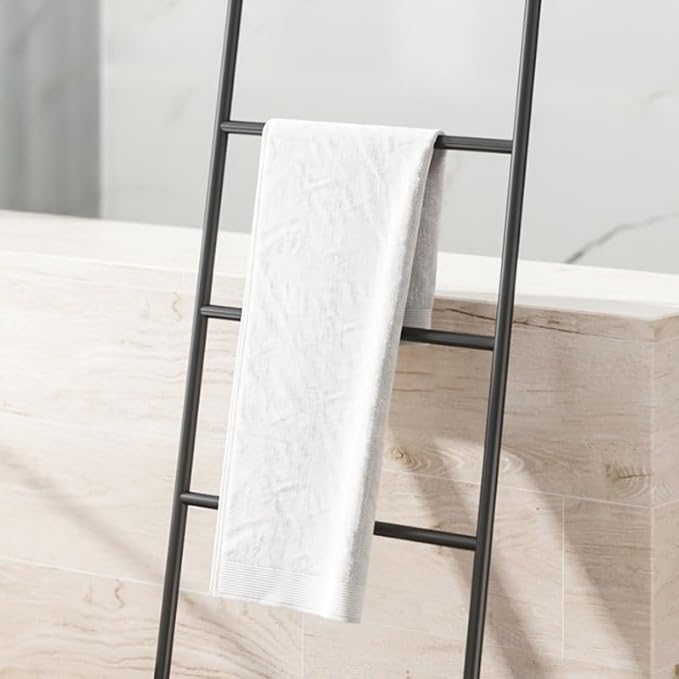 Standing Towel Rack Towel Stand Towel Holder 6 Tier Blanket Holder Blanket Ladder Rack Wall Mounted Metal Standing Towel Drying Storage Rack Towel Shelf Freestanding Towel Rack (Size : Gold)