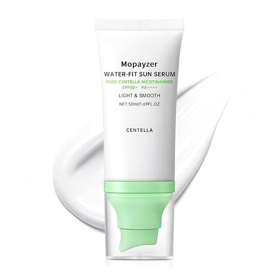 Centella Sunscreen SPF 50, Sunscreen for Face, Water Resistant Strong UV Protection No White Cast, Centella Madagascar Face Suntan Lotion Oil Free Korean Skincare(Green 1)