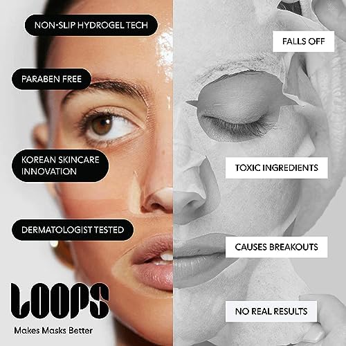LOOPS VARIETY LOOP KIT - The Best Hydrogel Face Masks for Every Skin Moment - Loops Face Mask - 5 Masks for Hydrating, Detoxifying, Repairing, Soothing, and Rejuvenating - All Skin Types, 5pc