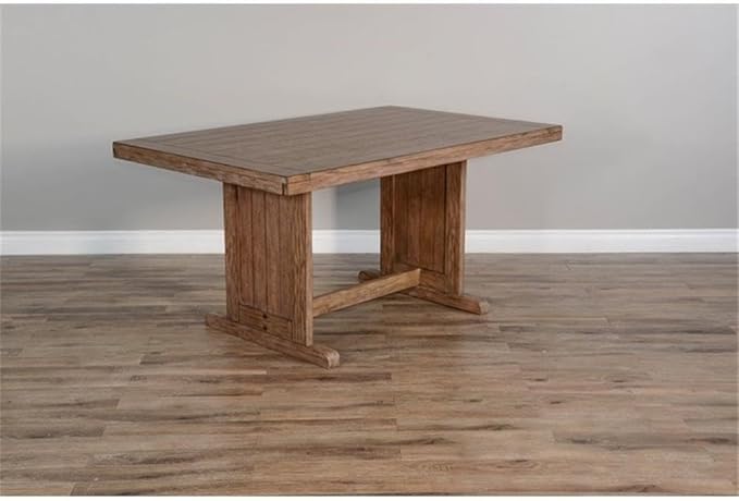 Pemberly Row 75" x 56" Farmhouse Wood Breakfast Nook Set with Table, Lift Seats, Hidden Storage, Reversible Benches, for Small Spaces, in Buckskin/Taupe Brown Finish