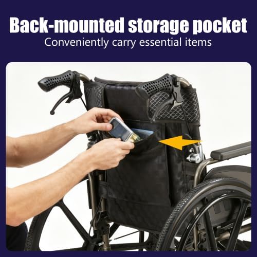 Lightweight Foldable Manual Wheelchair for Adults with 18" Seat & 275 lbs Capacity - Front/Rear Locking Brakes, 24" Quick-Release PU Wheels, Removable Footrest (Nano Gray)