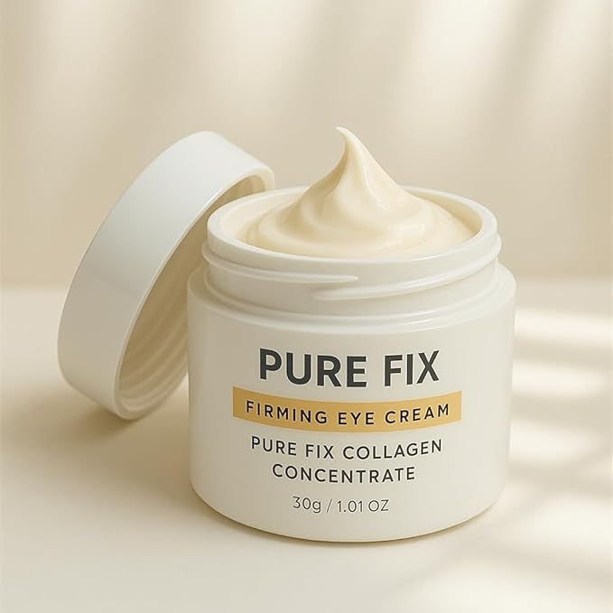 Pure Fix Collagen Eye Cream – Firming Korean Eye Cream for Fine Lines, Puffiness, Dark Circles & Dry Under Eyes – Hydrating Anti-Aging Eye Cream – 30g / 1.01 oz