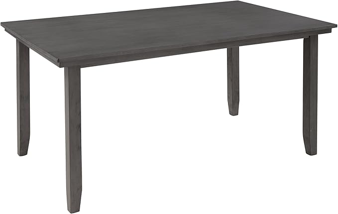 Harper & Bright Designs Dining Room Table and Chairs with Bench, Rustic Wood Dining Set, Set of 6 (Gray)
