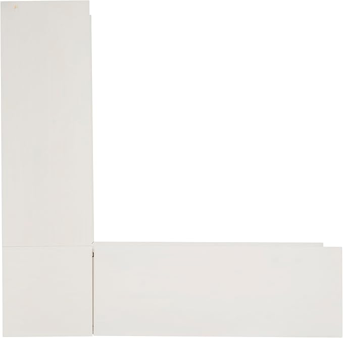 Linon Harris White Solid Pine Backless Nook with Interior Storage