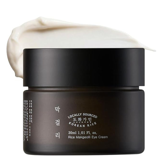 Rice Makgeolli Eye Cream – Deeply Hydrating & Nourishing – Made with Domestically Sourced Korean Rice – 30 ml (1.01 Fl Oz) – Korean Skincare