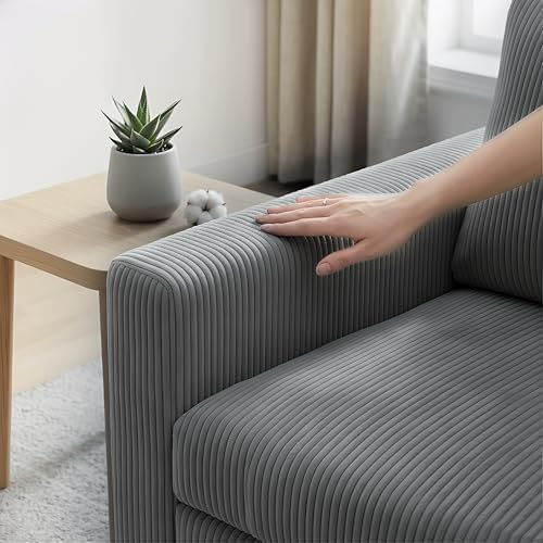 Sectional Sleeper Sofa with Pull Out Bed, L Shape Convertible Sofa Bed Couch with Storage Chaise, 3 in 1 Pull Out Sofa Bed with 3 Seats for Living Room,Apartment, Gray, 85Inch