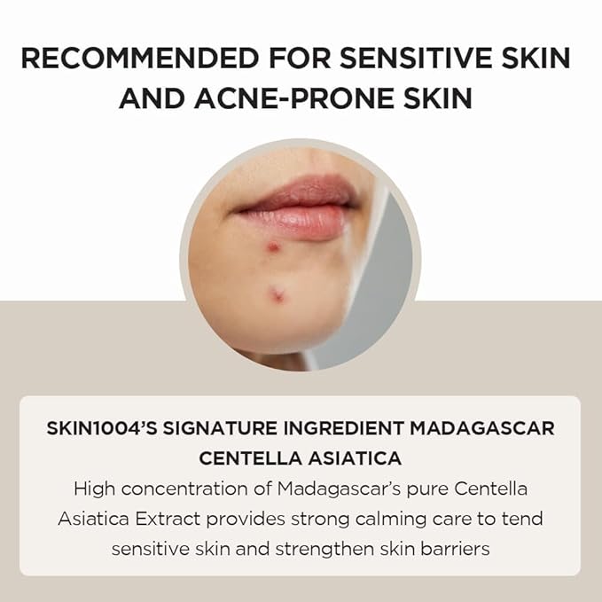 SKIN1004 Madagascar Centella Ampoule 1.01 fl.oz, 30ml, Korean Face Serum with Centella Asiatica for Hydrating and Moisturizing Care, Soothing Facial Serum for Skin Balance and Glow, Korean Skin Care