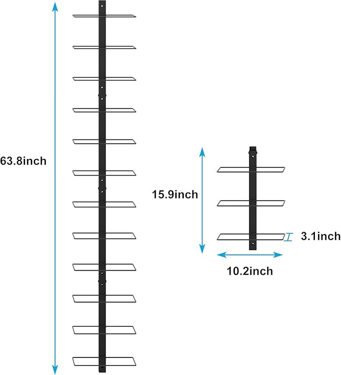 12 Bottle Wall-Mounted Wine Rack, Detachable Storage Organizer Used as One or Four, DIY Wall Hanging Bottle Holder, for Dining Room, Bar, Wine Cellar