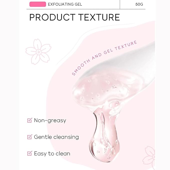 Purifying Exfoliating Gel, Face and Body Exfoliating Scrub Gel, Deep Cleansing Moisturizing Facial Exfoliator for All Skin Types (2pcs)