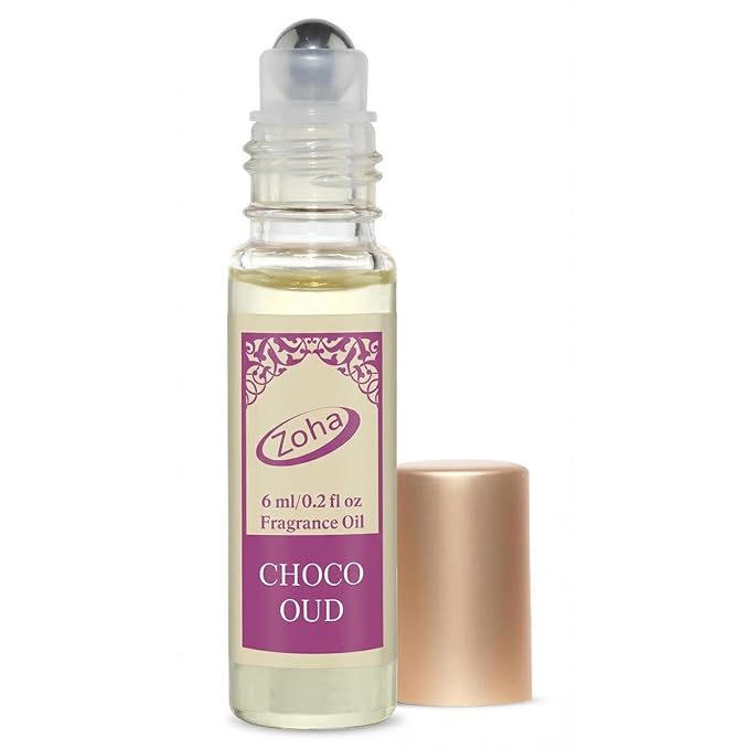 ゾハ チョコウード – 男女兼用香水、アルコールフリー チョコムスク ウード入り、6ml ロールオン香水