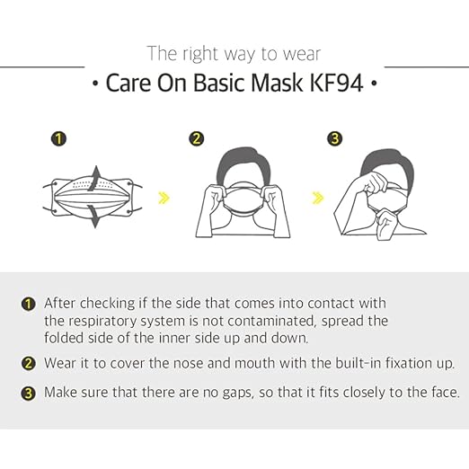 [30 Pack] [LARGE] Authentic KOREA Certified 4-Layers Face Safety Premium KF94 Mask [BLACK] for Adult & High Teens [Made in KOREA]