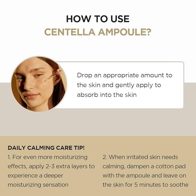 SKIN1004 Madagascar Centella Ampoule 1.01 fl.oz, 30ml, Korean Face Serum with Centella Asiatica for Hydrating and Moisturizing Care, Soothing Facial Serum for Skin Balance and Glow, Korean Skin Care