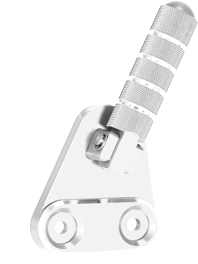 SUPER CUB C125 CNC Rear Folding Step Passenger Footrest Pedal Pegs Compatible with Super Cub 125 JA48 JA58 2018-2024 (Silver)