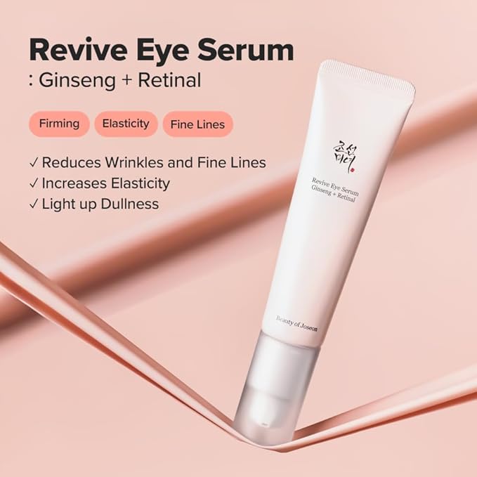 Beauty of Joseon Revive Eye Serum with Retinal Niacinamide (30ml, 1.01 fl.oz.) with Glow Serum Propolis and Niacinamide (30ml, 1.01 fl.oz.), Korean Skincare