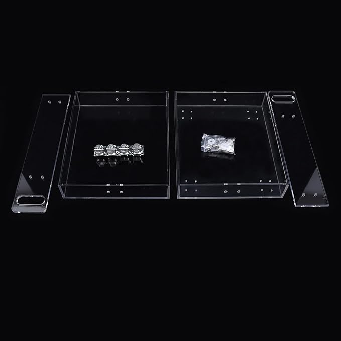 2-Tier Acrylic Cart Clear Acrylic Rolling Nightstand on Wheels Modern Side/End for Bedroom Bedside for Home Small Spaces Dining Room Tea Wine Holder Serving Cart Furniture