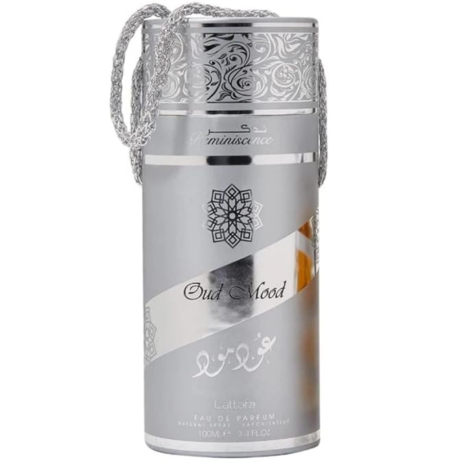 Lattafa Oud Mood Reminiscence for Unisex Eau de Parfum Spray, 3.4 Ounce (Pack of 2)